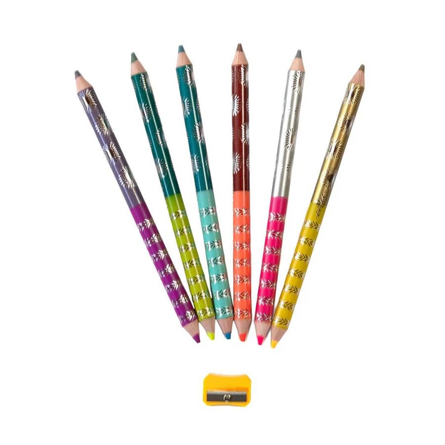 King Fox 6 Jumbo Double - Sided Special Pencils - Harmony