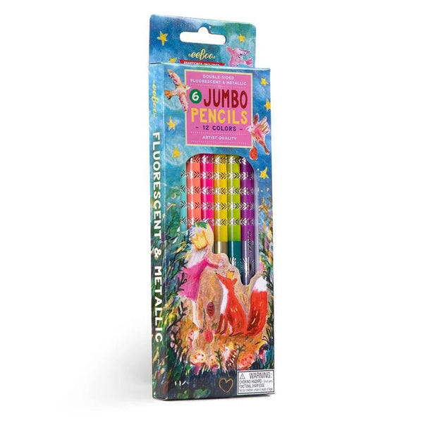 King Fox 6 Jumbo Double - Sided Special Pencils - Harmony