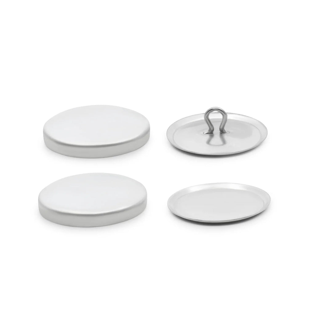 7/8" Craft Cover Button Kit, 14 Sets, Nickel - Harmony