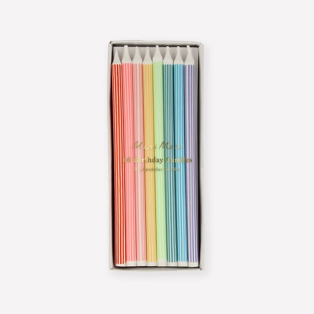 Mixed Stripe Candles - Harmony
