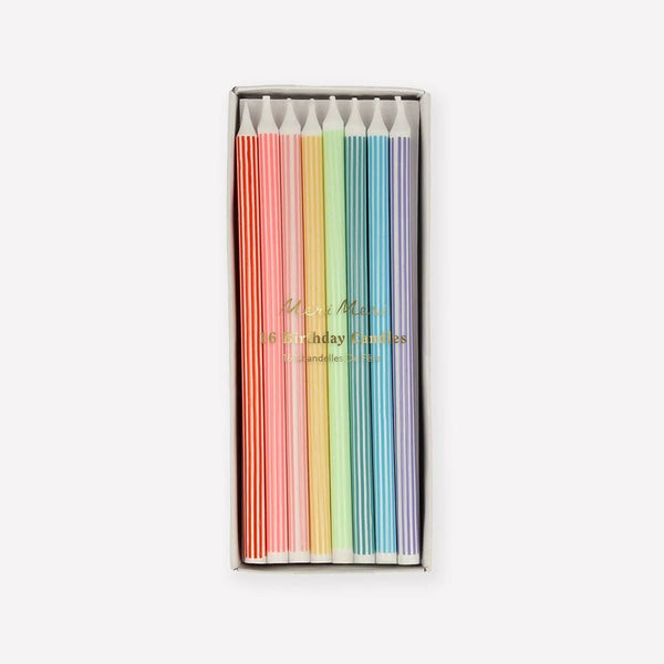 Mixed Stripe Candles - Harmony