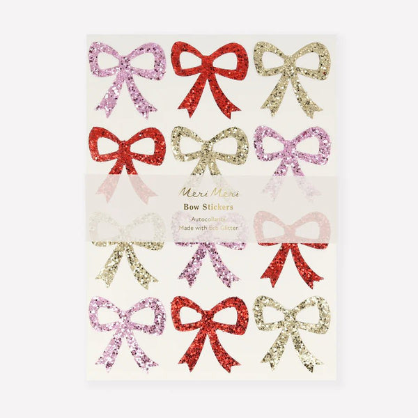 Glitter Bow Stickers (x8 Sheets) - Harmony