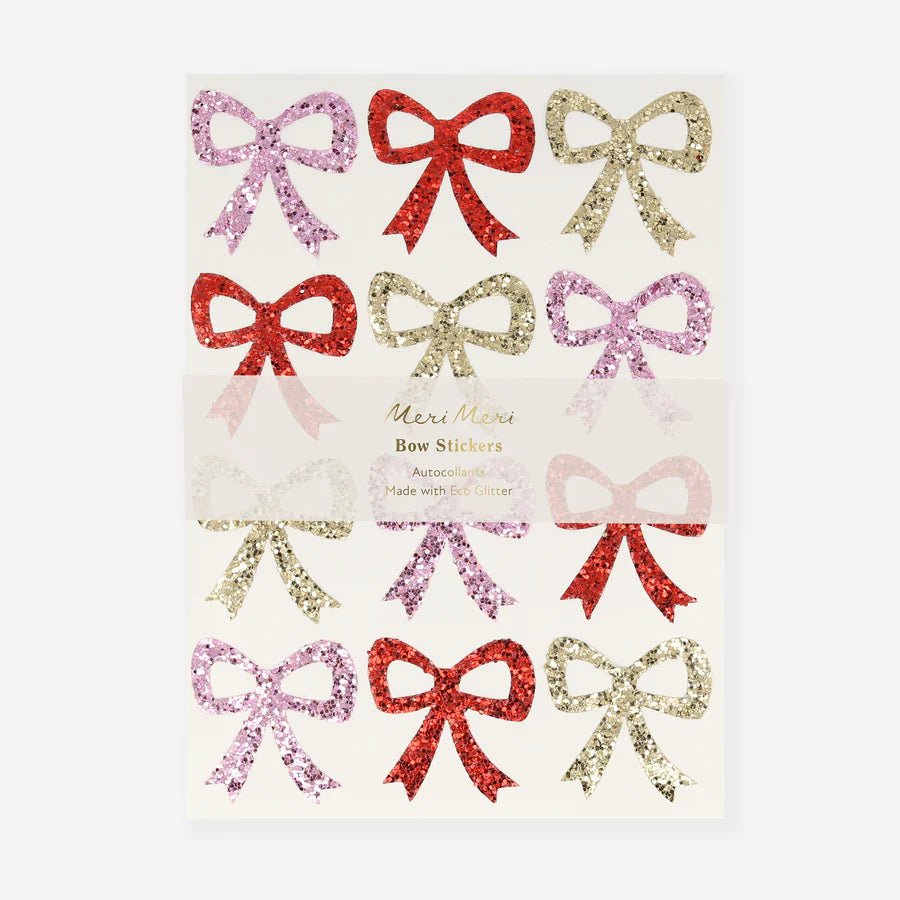 Glitter Bow Stickers (x8 Sheets) - Harmony