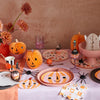 Pink & Orange Stripy Pumpkin Plates (x8) - Harmony