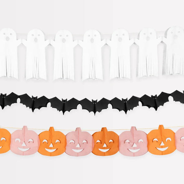 Tissue Paper Halloween Garlands (x3) - Harmony