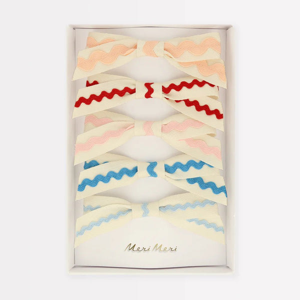 Ric Rac Bow Hair Clips - Harmony