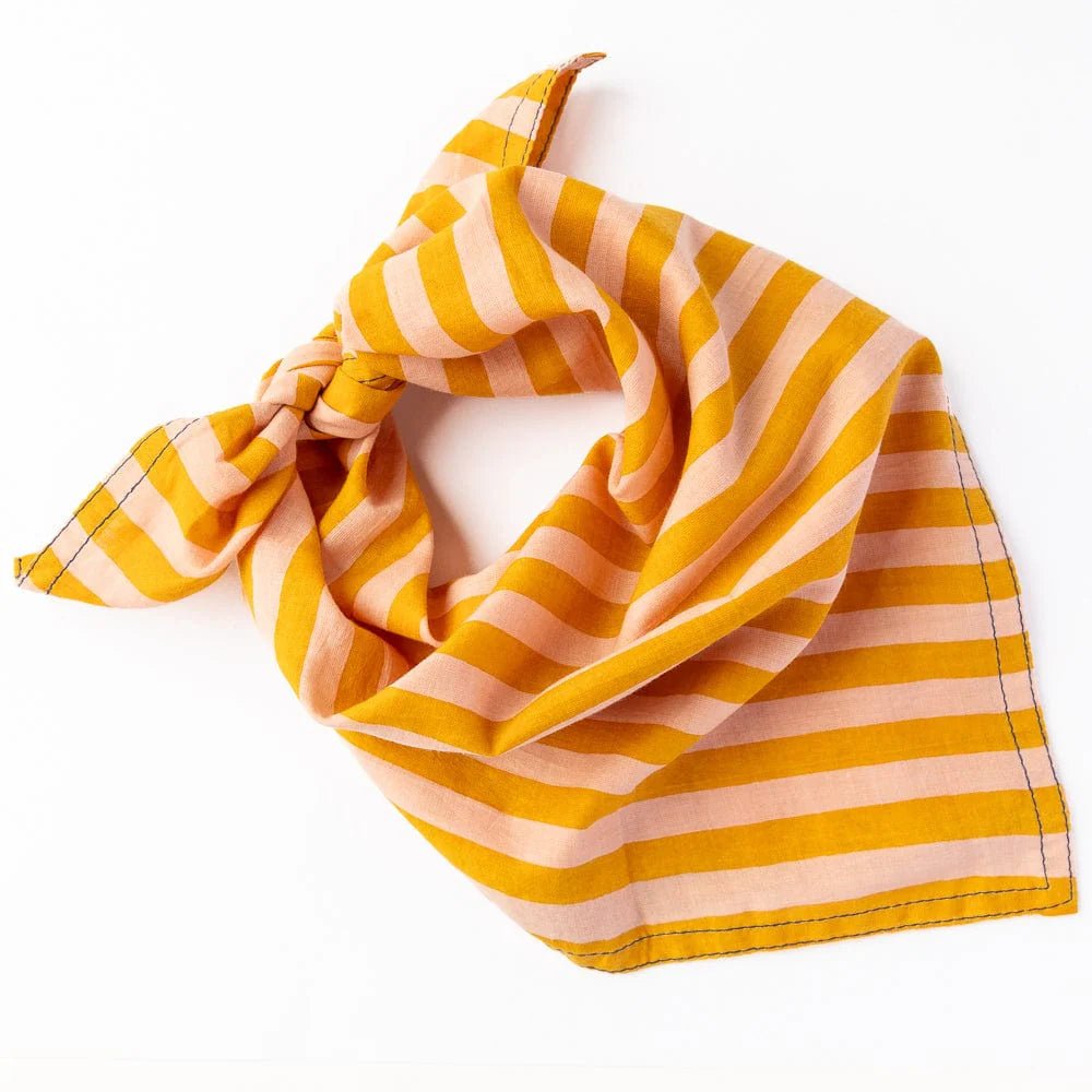 Naomi Bandana Stripe Green Blue - Harmony