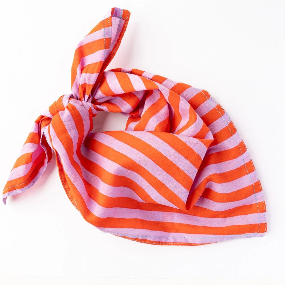 Naomi Bandana Stripe Green Blue - Harmony