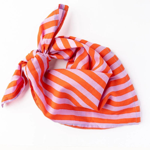 Naomi Bandana Stripe Green Blue - Harmony