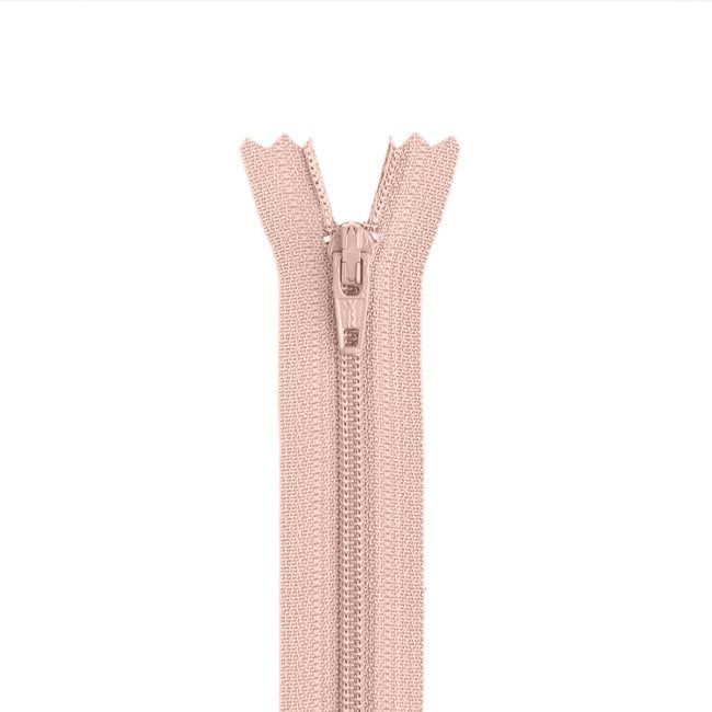 22" 3 Nylon Coil Non - Separating Zipper / Dusty Rose (274) - Harmony