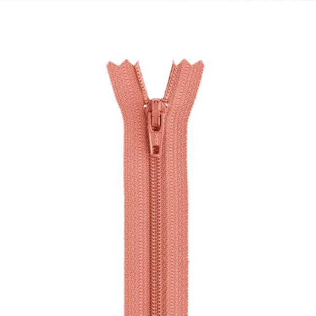 22" 3 Nylon Coil Non - Separating Zipper / Salmon (813) - Harmony