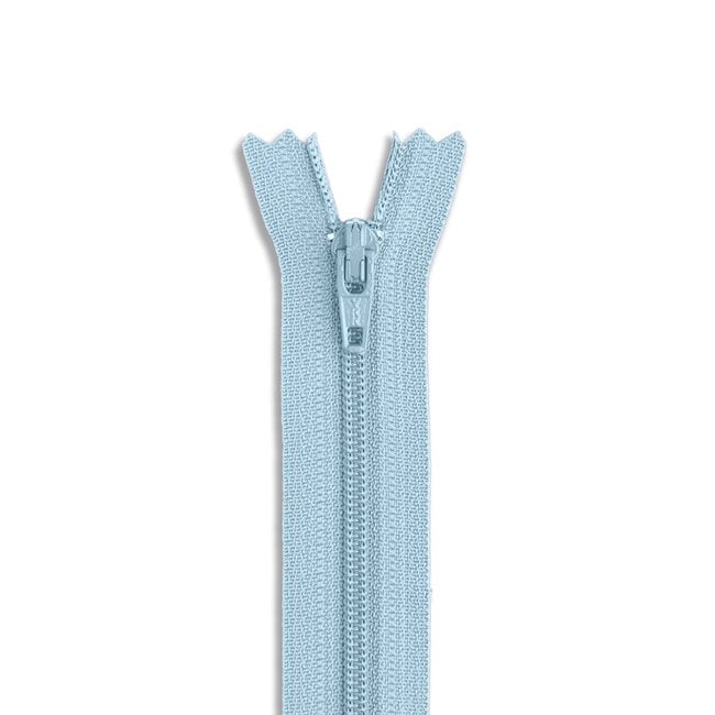 22" 3 Nylon Coil Non - Separating Zipper / Light Blue (542) - Harmony