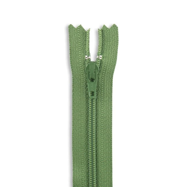 7" 3 Nylon Coil Non - Separating Zipper / Apple Green (537) - Harmony