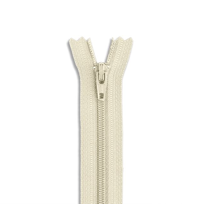 7" 3 Nylon Coil Non - Separating Zipper / Natural (801) - Harmony