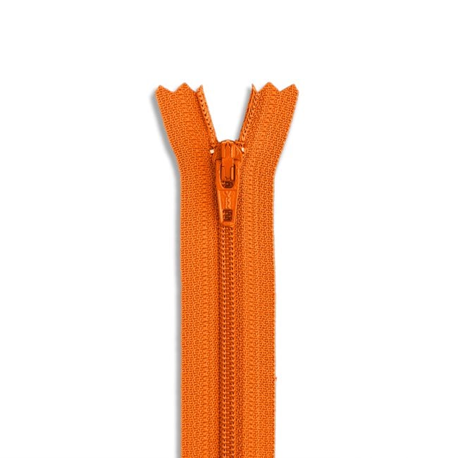 7" 3 Nylon Coil Non - Separating Zipper / Orange (849) - Harmony