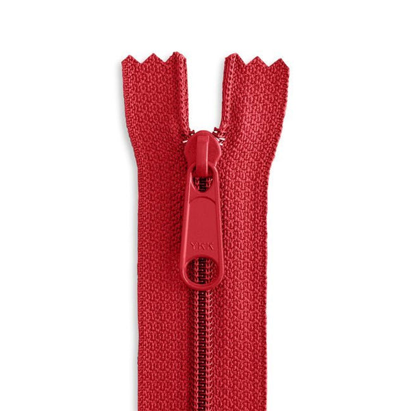 20" 4.5 Nylon Coil Long Pull Bag Zipper / Red (519) - Harmony