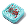 Magnetic Pin Cushion with 100 Glass Head Pins - Harmony