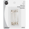 2" Safety Pins, Nickel, 5 pc - Harmony