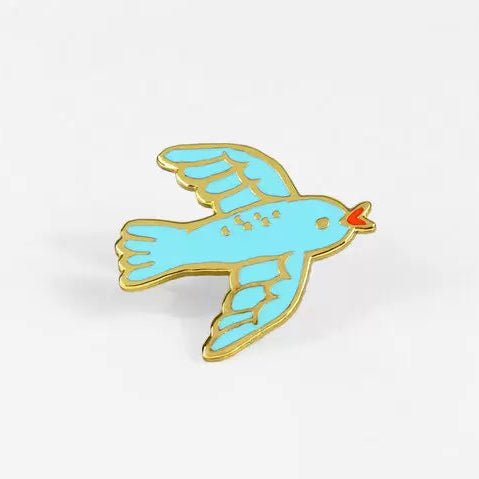 Phoebe Bird Enamel Pin - Harmony