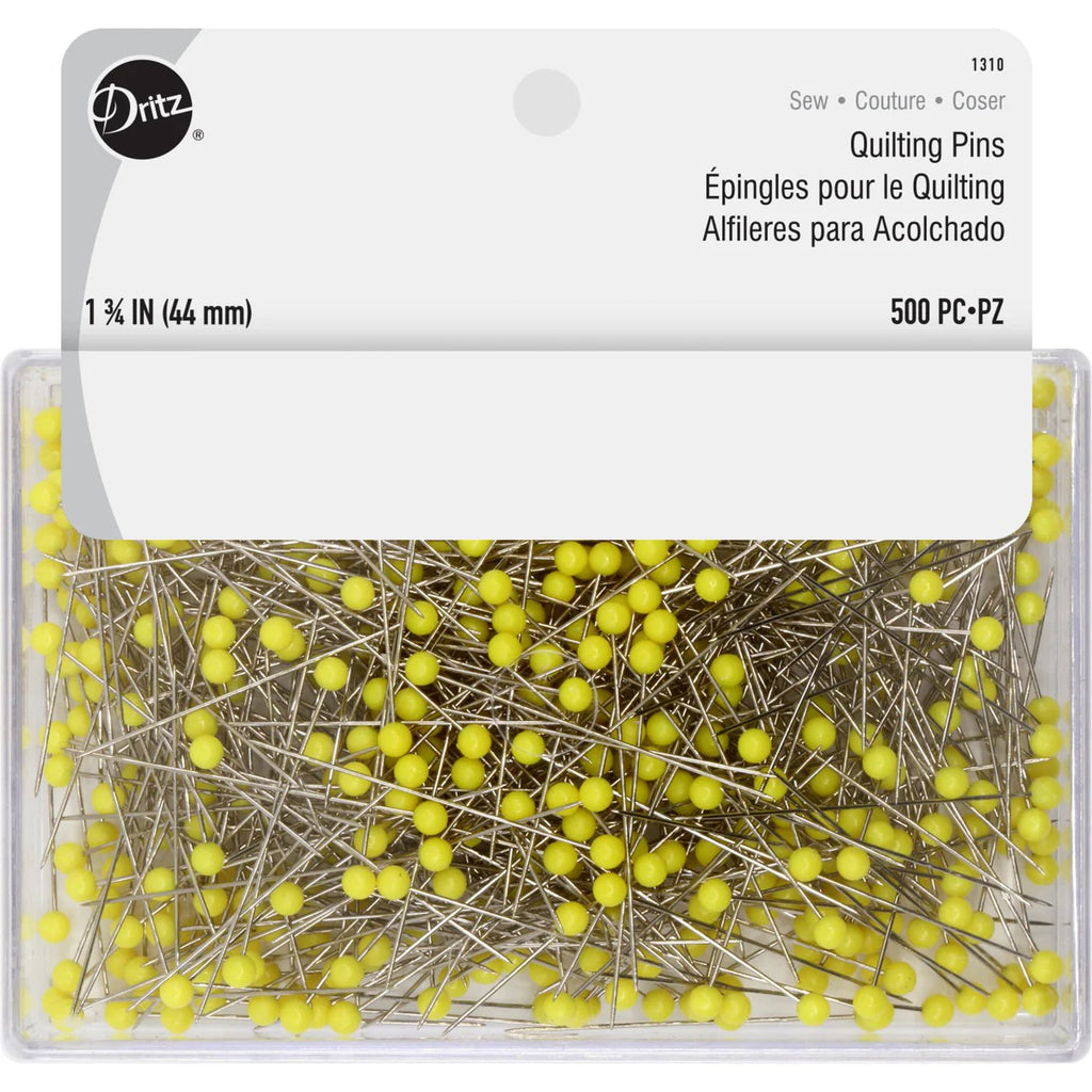 1 - 3/4" Quilting Pins, Yellow, 500 pc - Harmony