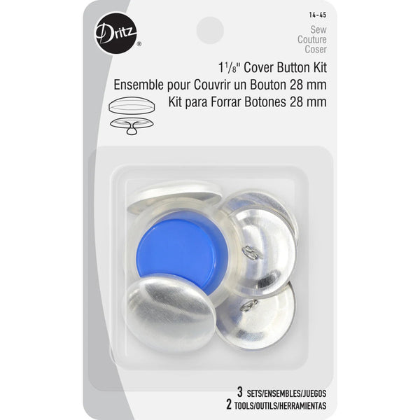 1 - 1/8" Cover Button Kit, Nickel - Harmony