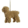 Furry Poodle Ornament, 4 Colors - Harmony