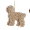 Furry Poodle Ornament, 4 Colors - Harmony