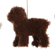 Furry Poodle Ornament, 4 Colors - Harmony