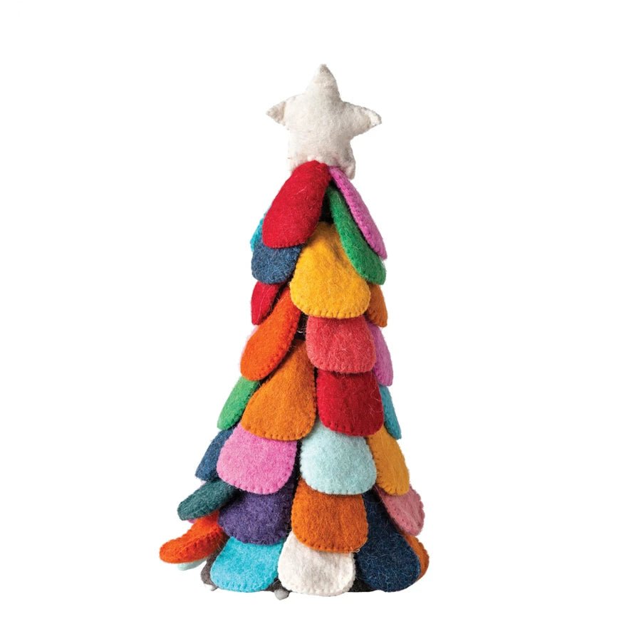 Wool Felt Tree with Star Multi Color - Harmony