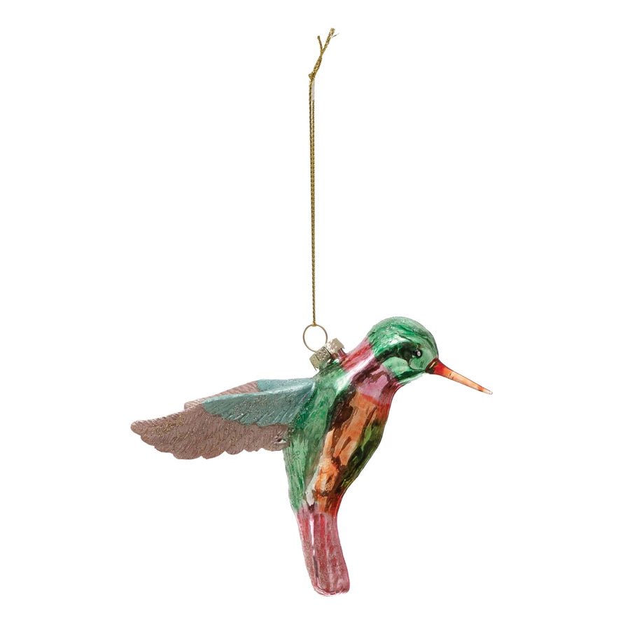 Hummingbird Glass Ornament - Harmony