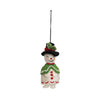 6"H Handmade Wool Felt Snowman Ornament w/ Hat & Cloak, Multi Color