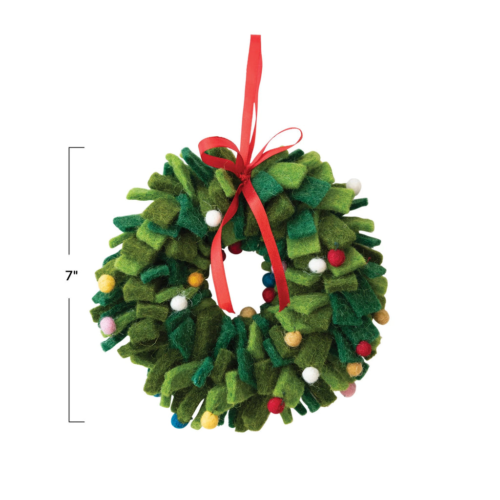 Felt Wreath Ornament - Harmony