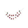 30" Wool Felt Garland Merry Christmas with Leaves - Harmony