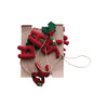 30" Wool Felt Garland Merry Christmas with Leaves - Harmony