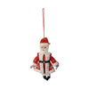 Wool Santa with Sequin Coat Ornament - Harmony