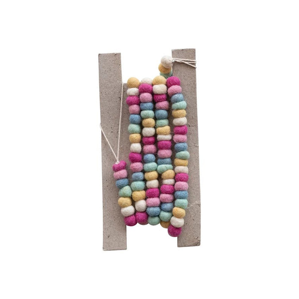 Felt Ball Garland Multi Color Bright - Harmony