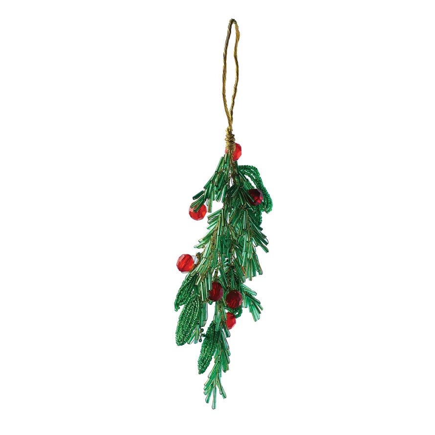 Glass Bead & Wire Mistletoe Ornament - Harmony