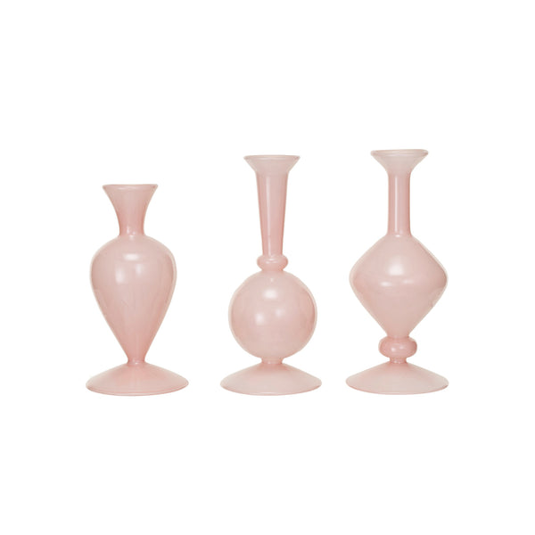 Blown Glass Vase Opaque Pink - Harmony