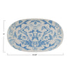 Stoneware Oval Platter Holiday Pattern - Harmony