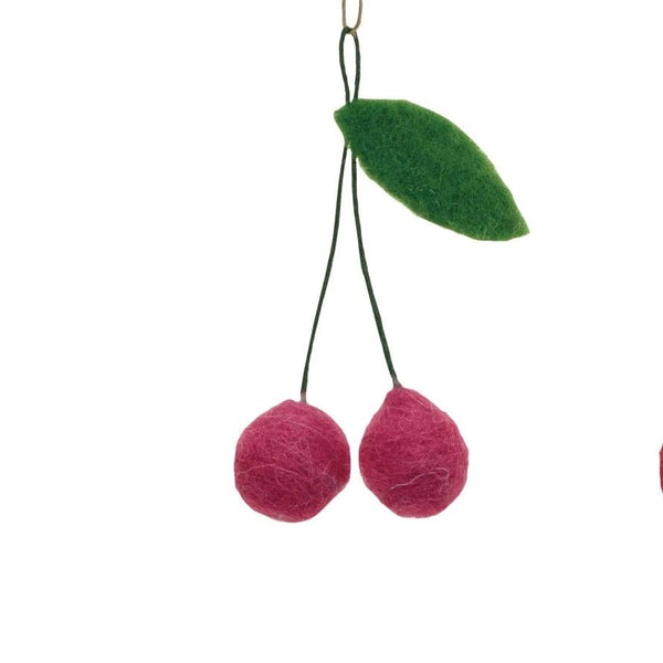 Felt Cherry Ornament - Harmony