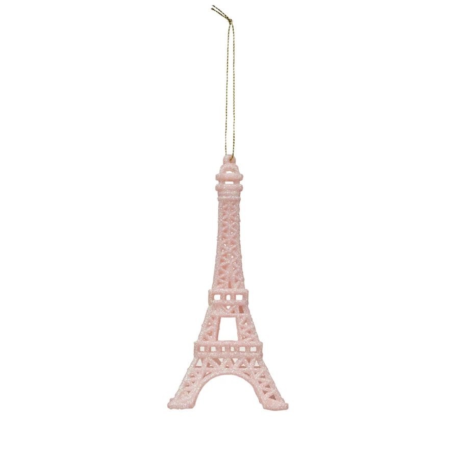 Plastic Eiffel Tower Ornament with Glitter - Harmony