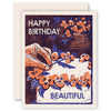 Happy Birthday Beautiful (Edible Flower Cake) Card - Harmony