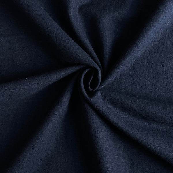 Deadstock Inky Blue Linen - Harmony