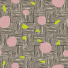 New Abstracts / Circle Polka Dot / Pink + Yellow - Harmony