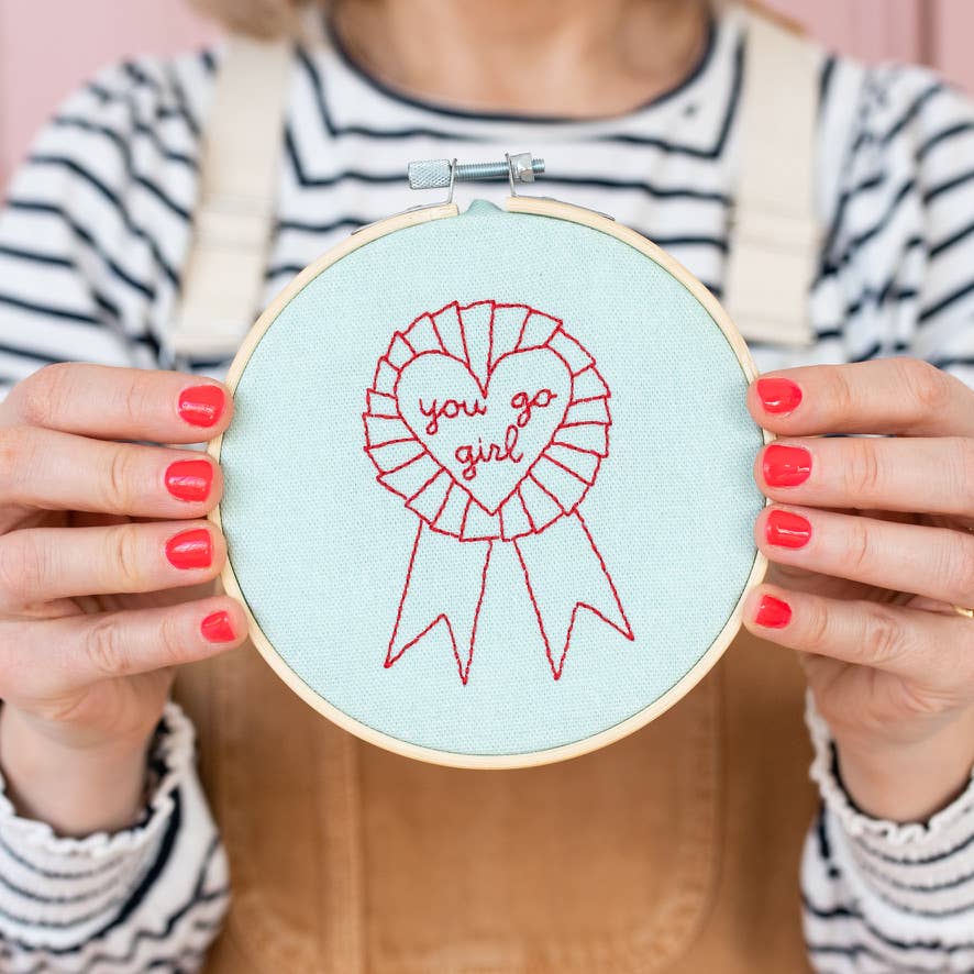 You Go Girl Embroidery Hoop Kit - Harmony