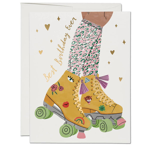 Roller Skate Birthday Card - Harmony