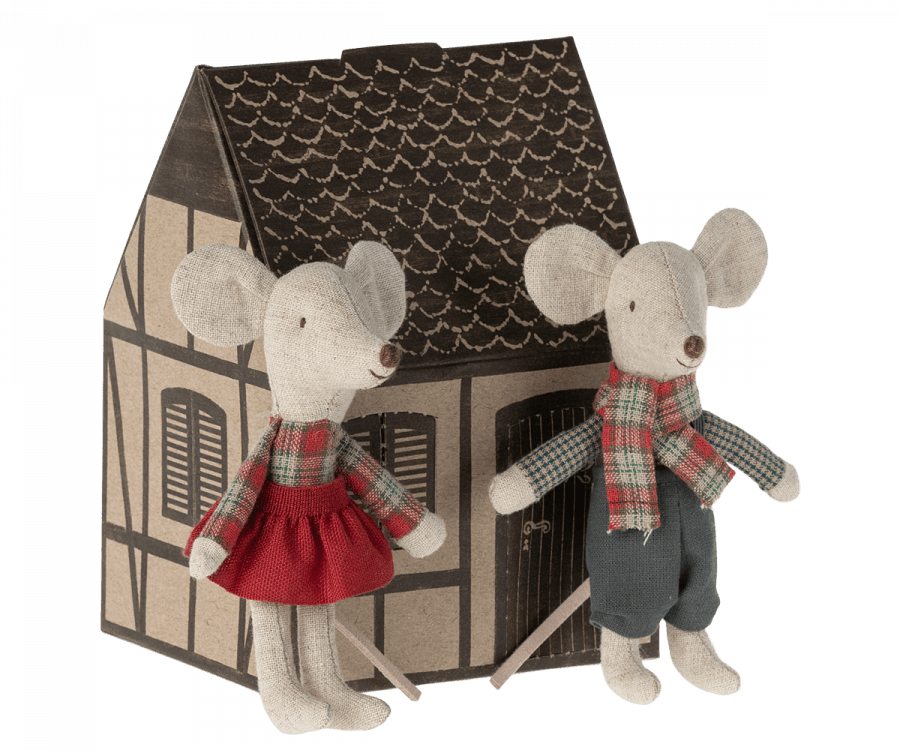 Winter Mice Twins / Little Brother and Sister - Harmony