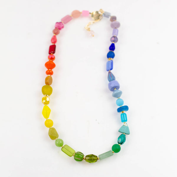 Rainbow Beaded Necklace - Harmony
