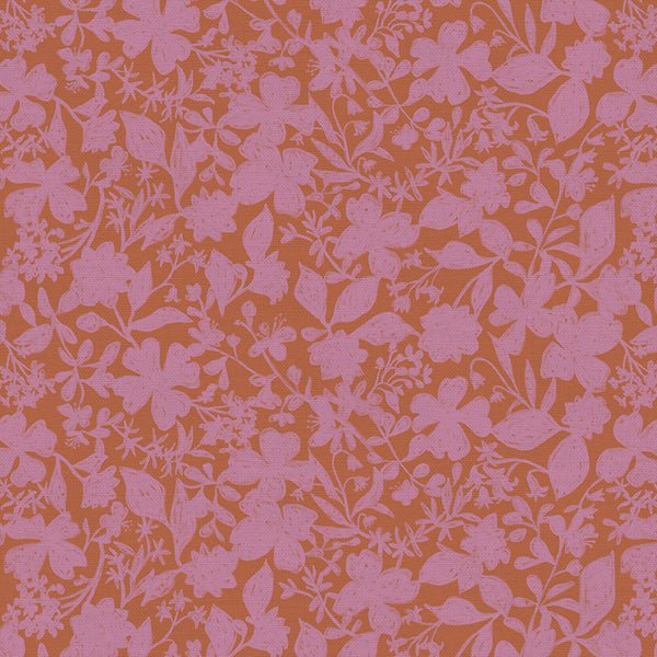 Botanica / Gathered Blooms - Pink / Double Gauze - Harmony