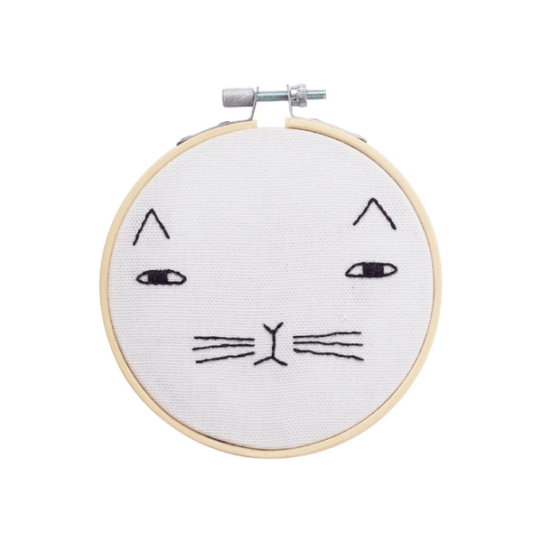 Mog the Cat Donna Wilson Embroidery Hoop Kit - Harmony